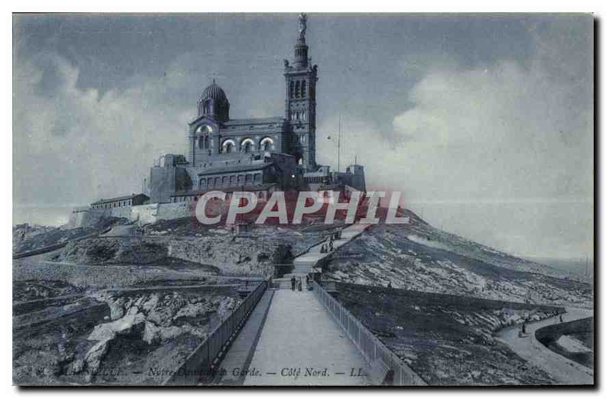 CPA Marseille Notre Dame de la Garde Cote Nord 