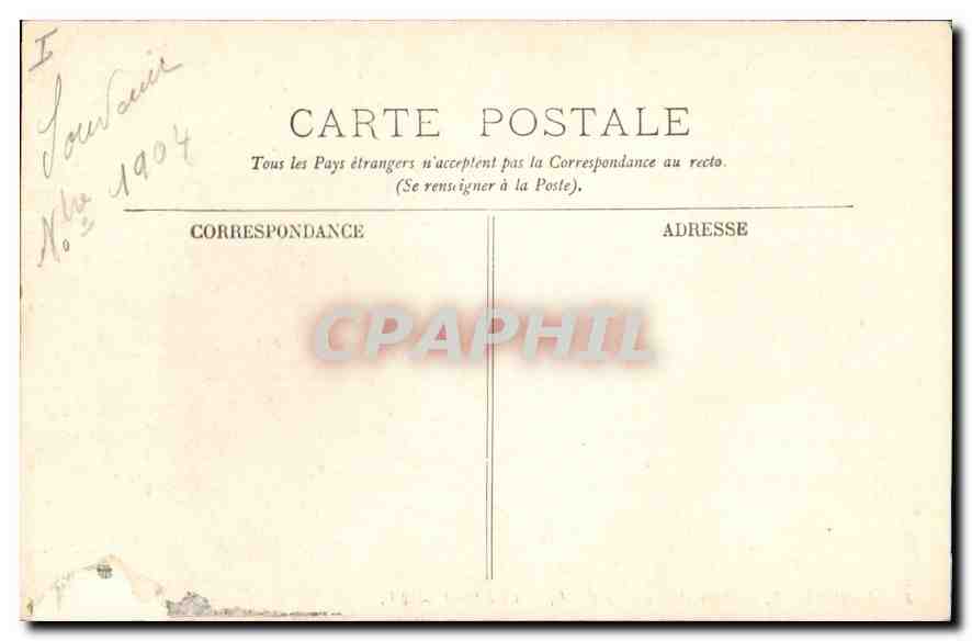 CPA Marseille Notre Dame de la Garde Cote Nord  — Rückseite