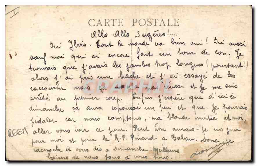 CPA Marseille Ascenseur de N D de la Garde  — Rückseite