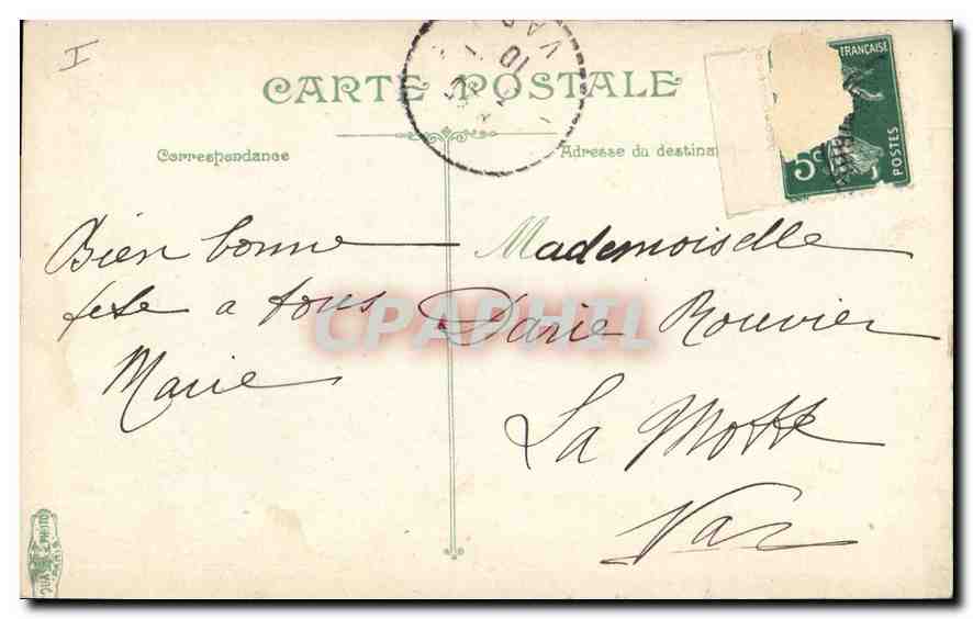 CPA Marseille N D de la Garde  — Rückseite