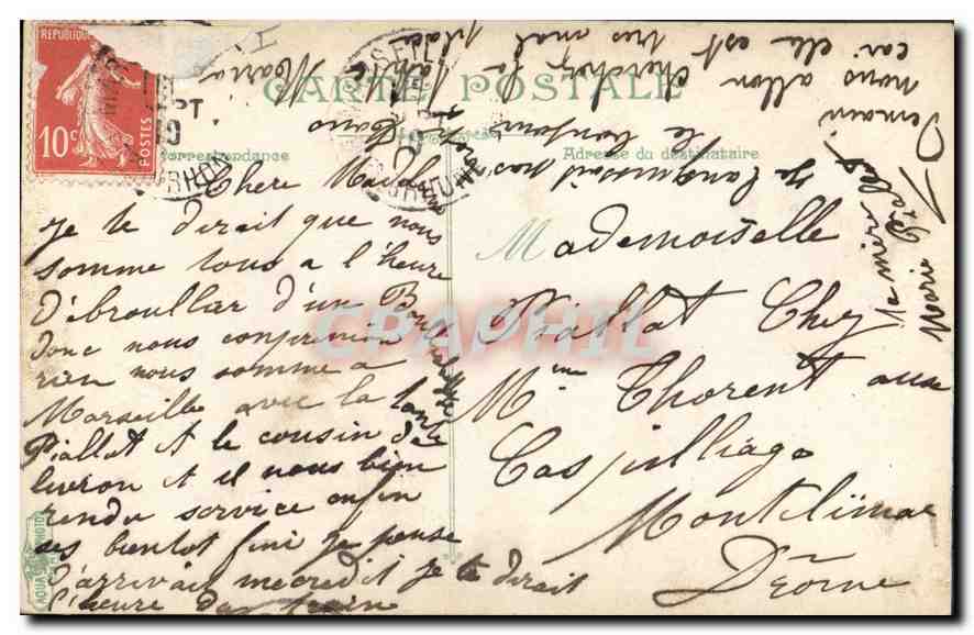 CPA Marseille N D de la de  — Verso
