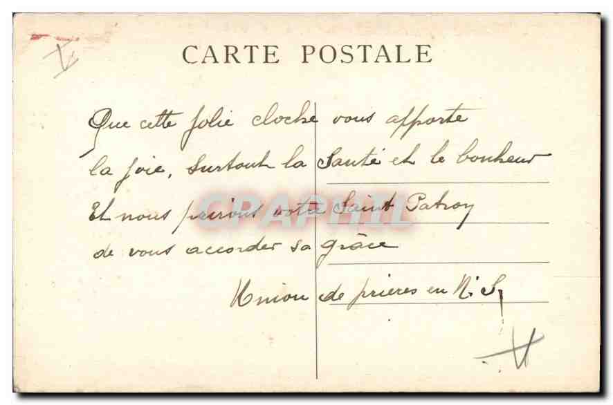Marseille — Le bourdon de Notre-Dame de la Garde — A.T. — Verso