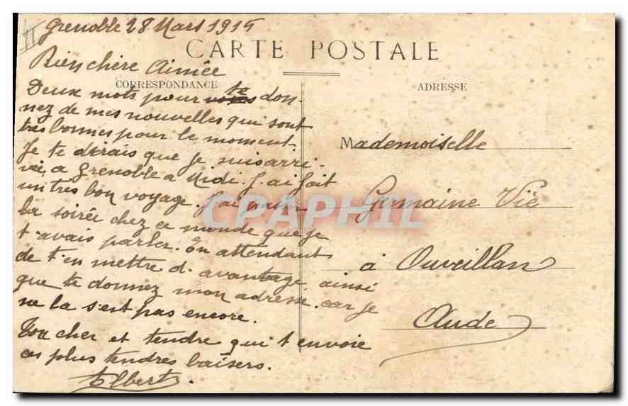 CPA Marseille Notre Dame de la Garde A l'Est la Ville Neuve  — Rückseite