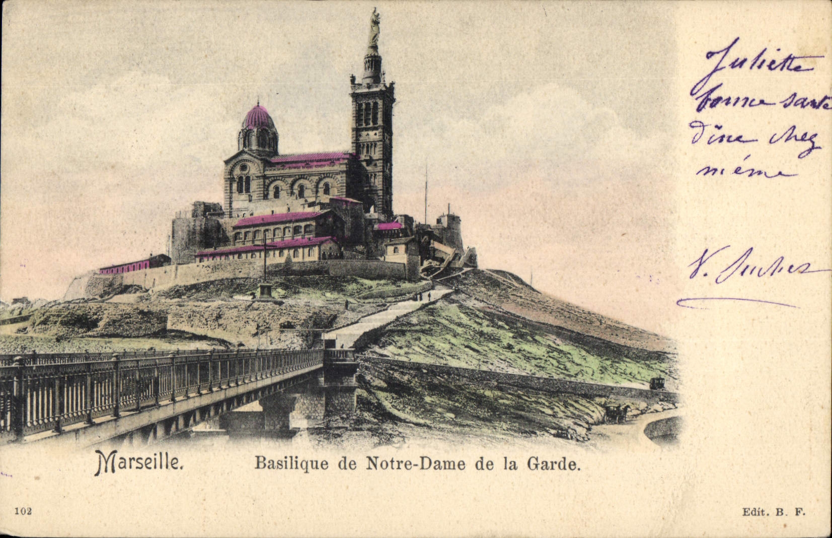 Marseille — Basilique de Notre-Dame de la Garde — Edit. B. F. n° 102