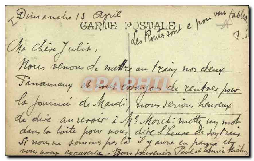 CPA Marseille Notre Dame de la Garde  — Rückseite