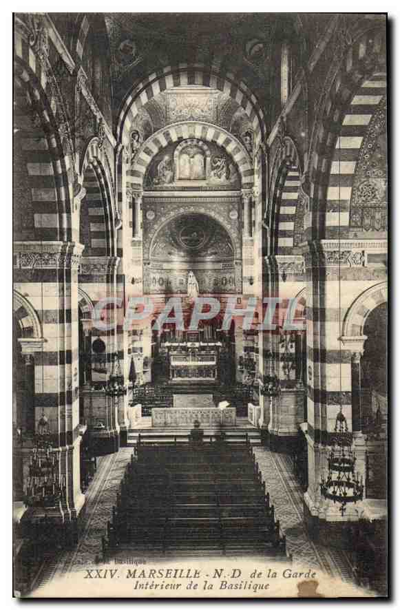 CPA Marseille N D de la Garde Interieur de la Basilique 