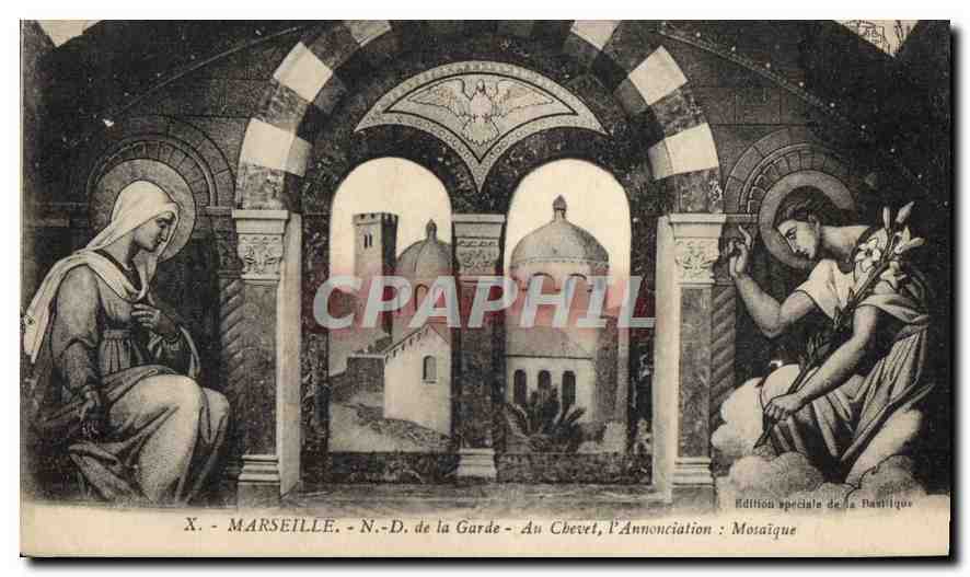 CPA Marseille N D de la Garde Au Chevet l'Annonciation Mosaique 