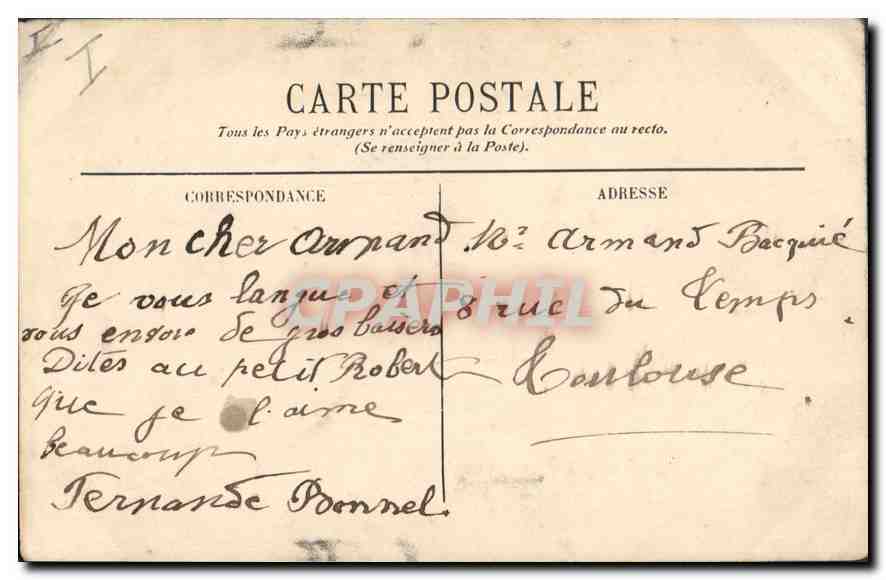 CPA Marseille N D de la Garde la Vierge du Moitre Autel  — Rückseite
