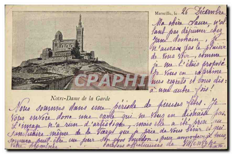 CPA Marseille Notre Dame de la Garde 