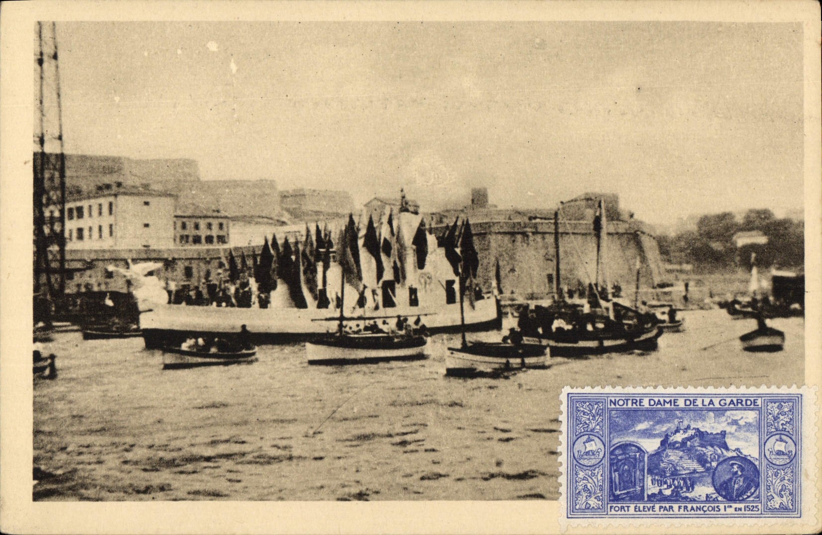 Fêtes du Couronnement à Marseille — Notre Dame de la Garde — éditeur inconnu, n° de série non visible