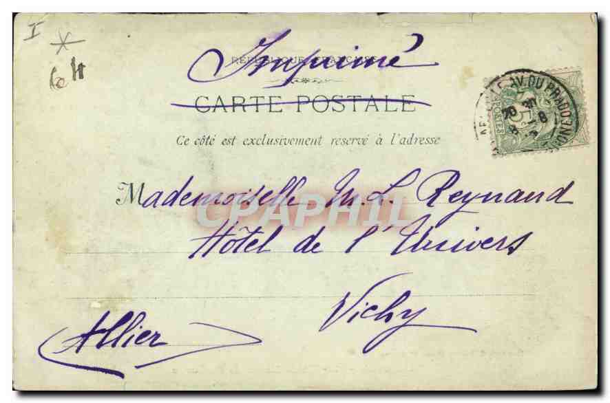 CPA Marseille Notre Dame de la Garde  — Rückseite