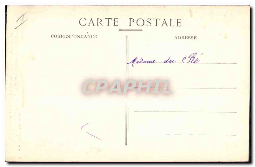 CPA Marseille Une paroisse nouvelle St Antoine du Roucas Blanc au pied de N D de la Garde  — Rückseite