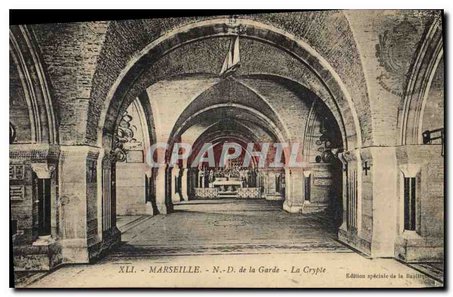 CPA Marseille N D de la Garde La Crypte 
