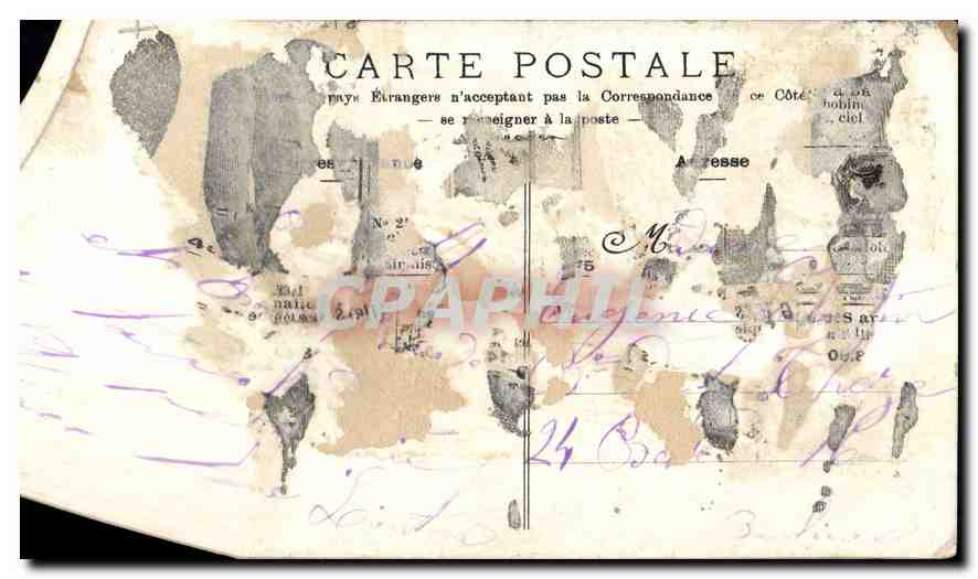 CPA Marseille Notre Dame de la Garde  — Rückseite