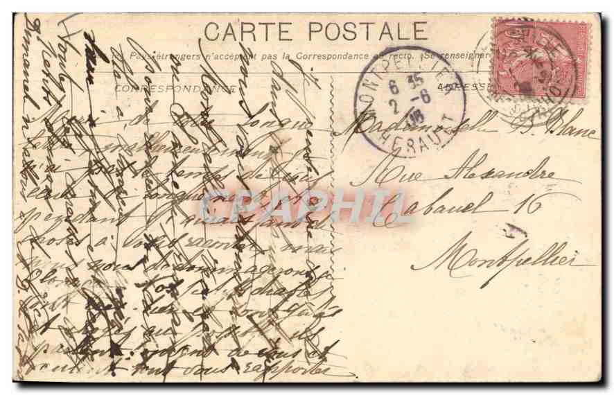 CPA Marseille Eglise St Vincent de Paul Les Reformes  — Rückseite