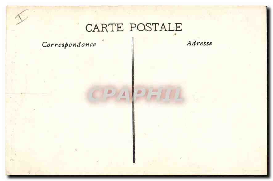 CPA Marseille Eglise des Reformes et Monument des Mobiles  — Verso