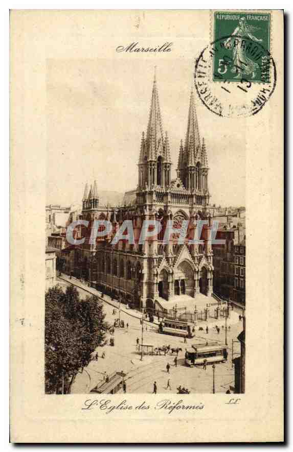 CPA Marseille L'Eglise des Reformes 