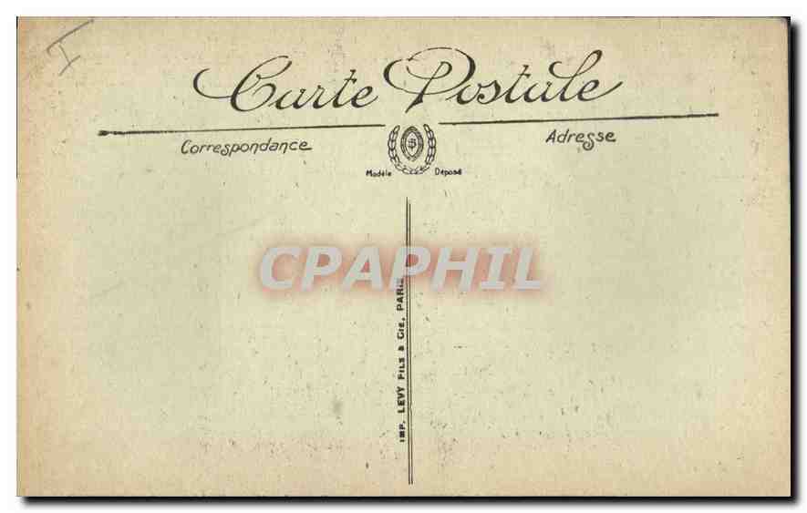 CPA Marseille L'Eglise des Reformes  — Verso