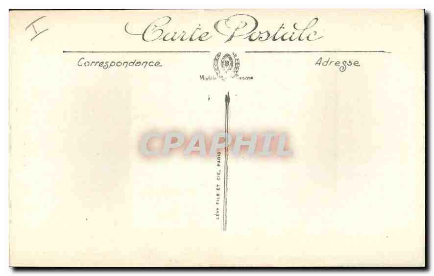 CPA Marseille L'Eglise des Reformes et le Monument des Mobiles  — Rückseite