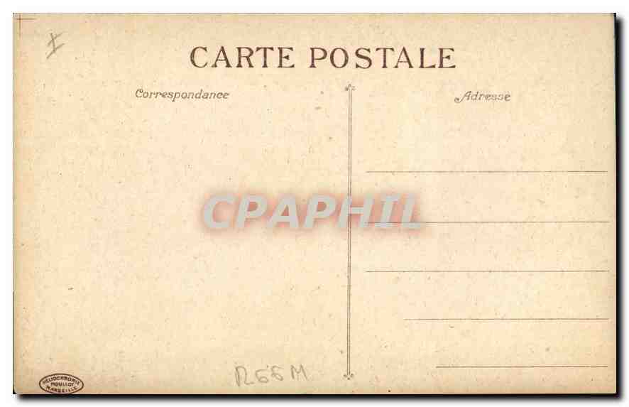 CPA Marseille Eglise Saint Vincent de Paul les Reformes et le Monument des Mobiles  — Verso