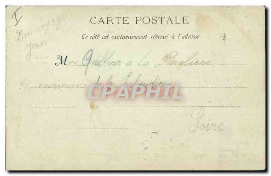 CPA Marseille Eglise Saint Vincent de Paul les Reformes  — Verso