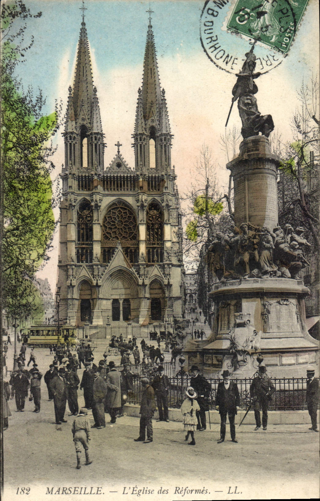 CPA Marseille L'Eglise des Reformes 