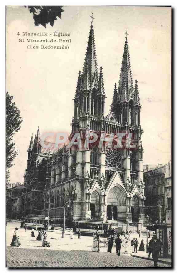 CPA Marseille L'Eglise Saint Vincent de Paul les Reformes 