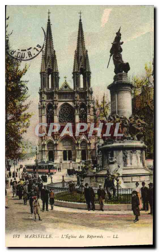 CPA Marseille L'Eglise des Reformes 