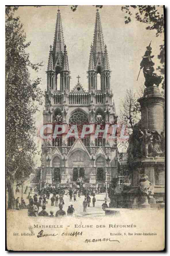 CPA Marseille Eglise des Reformes 