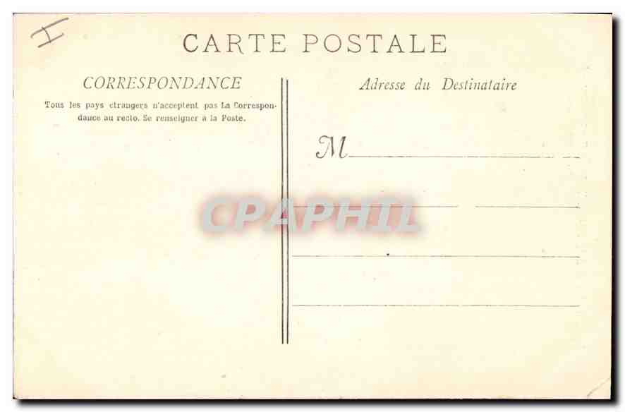CPA Marseille L'Eglise St Vincent de Paul Les Reformes  — Rückseite