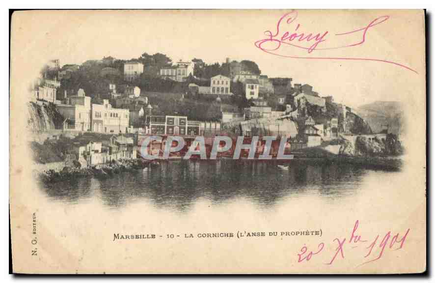 CPA Marseille La Corniche l'Anse du Prophete 