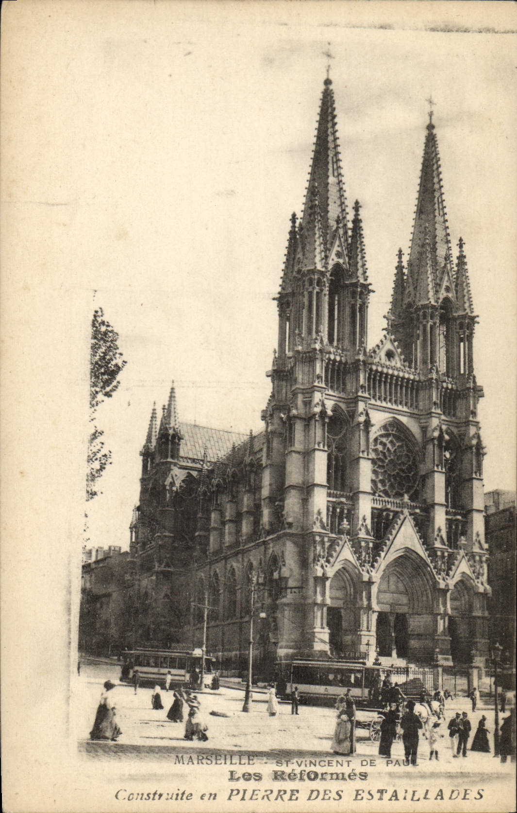 CPA Marseille St Vincent de Paul Les Reformes Construite en Pierre des Estailiades 