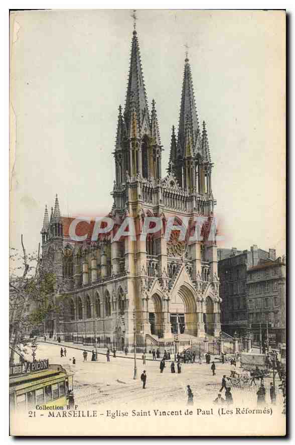 CPA Marseille Eglise Saint Vincent de Paul Les Reformes 