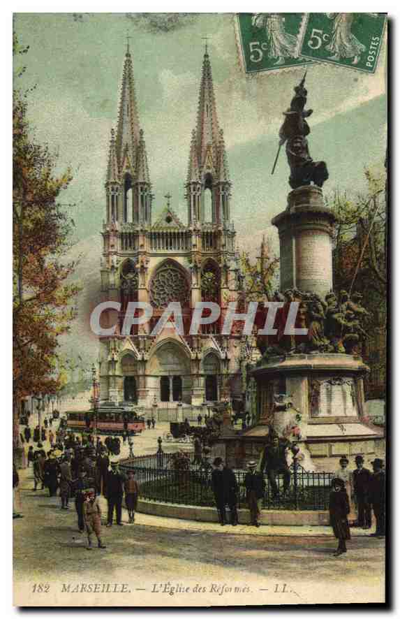 CPA Marseille L'Eglise des Reformes 