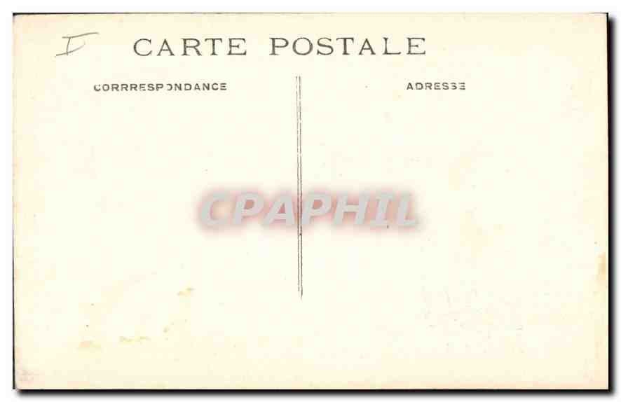 CPA Marseille Eglise des Reformes et Monument des Mobiles  — Rückseite
