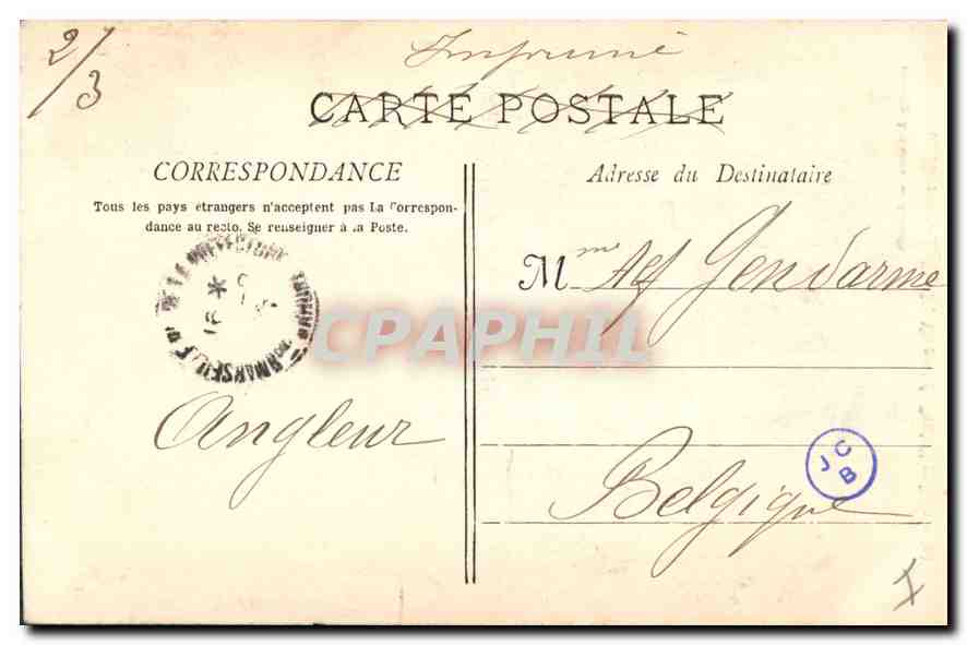 CPA Marseille Eglise St Vincent de Paul Les Reformes  — Verso