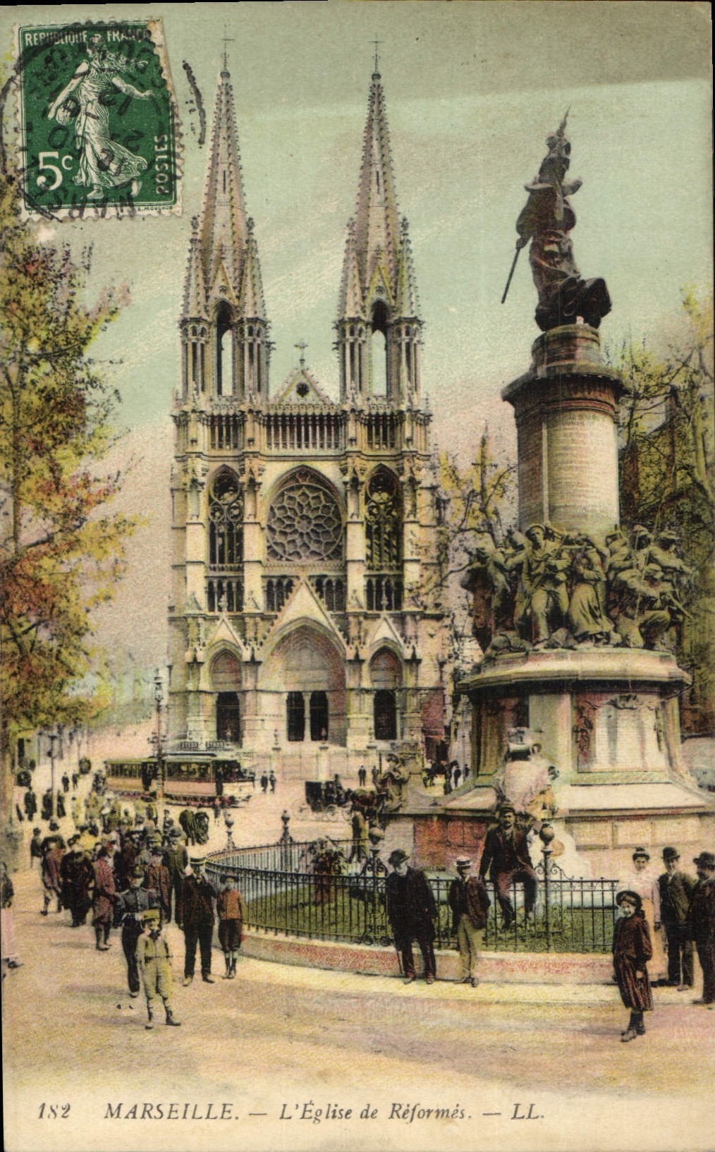 CPA Marseille L'Eglise de Reformes 