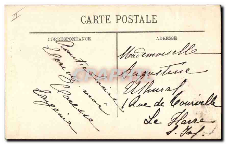 CPA Marseille L'Eglise de Reformes  — Rückseite