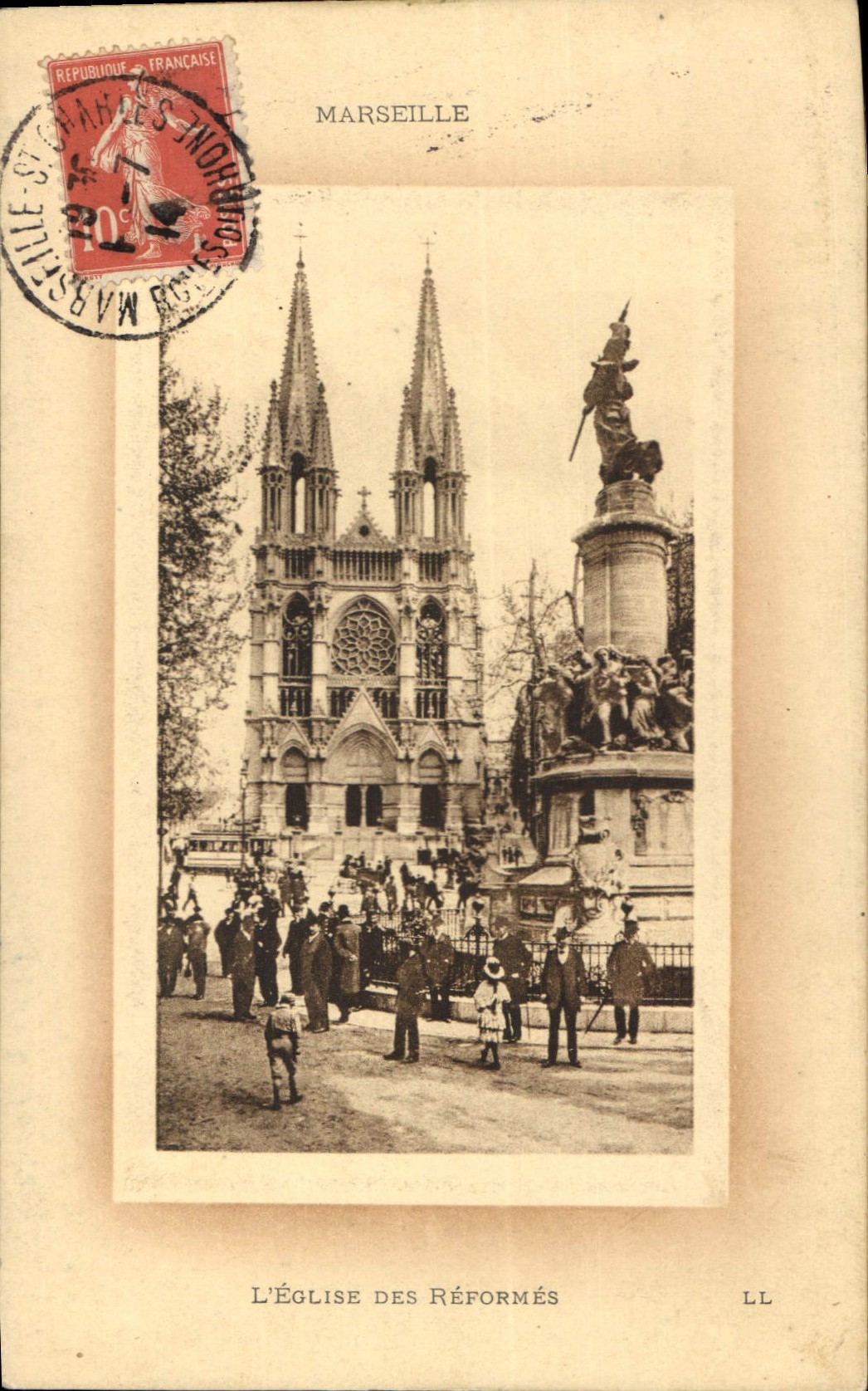 CPA Marseille L'Eglise des Reformes 