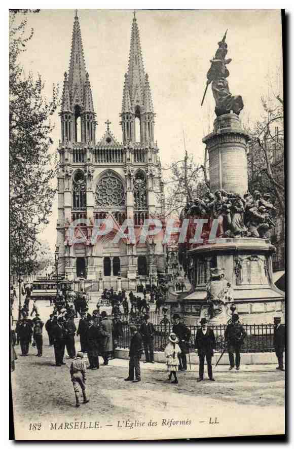 CPA Marseille L'Eglise des Reformes 