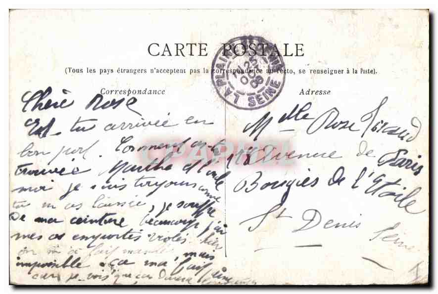 CPA Marseille Les Reformes  — Rückseite