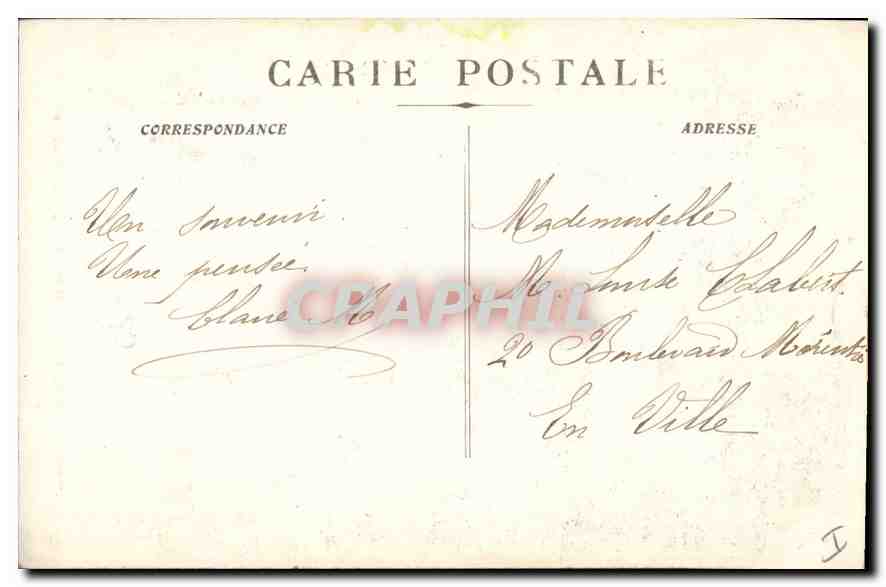 CPA Marseille L'Eglise St Vincent de Paul les Reformes  — Rückseite