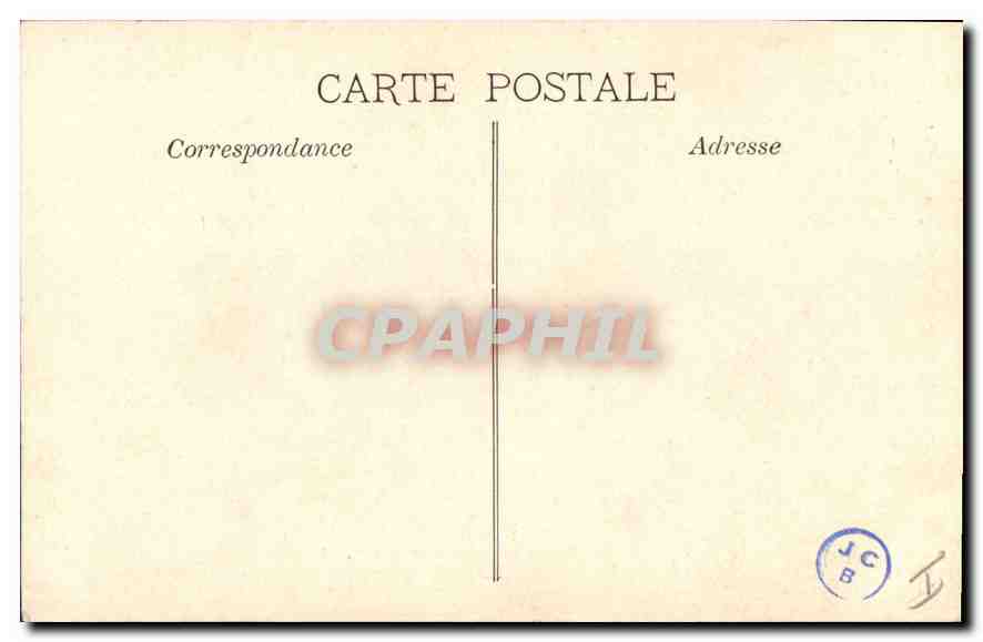 CPA Marseille Eglise des Reformes et Monument des Mobiles  — Verso