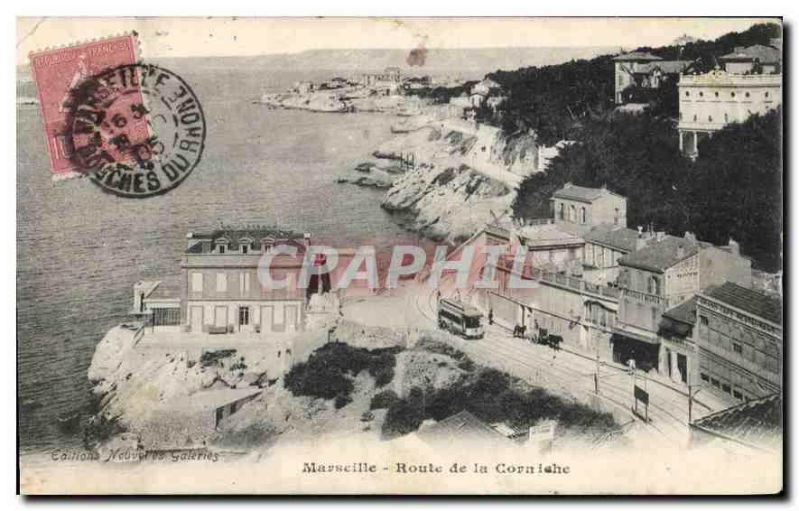 CPA Marseille Route de la Corniche 