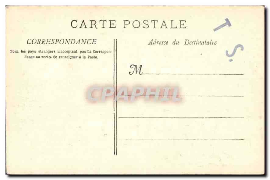 CPA Marseille Route de la Corniche  — Verso