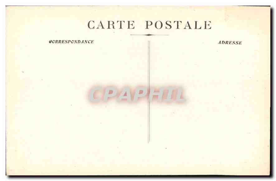 CPA Marseille La Corniche  — Verso