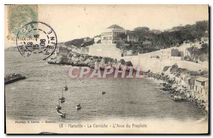 CPA Marseille La Corniche L'Anse du Prophete 