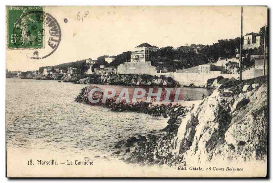CPA Marseille La Corniche 