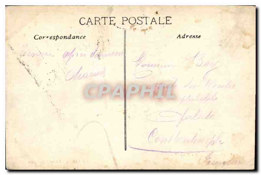 CPA Marseille La Corniche  — Verso