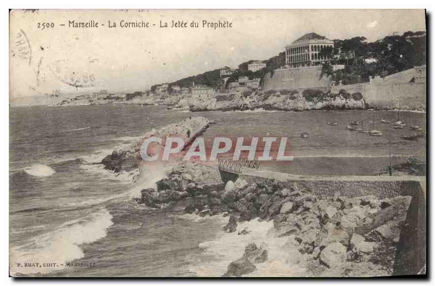 CPA Marseille La Corniche La Jetee du Prophete 